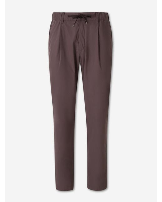 Herno Purple Technical Straight Leg Pants for men