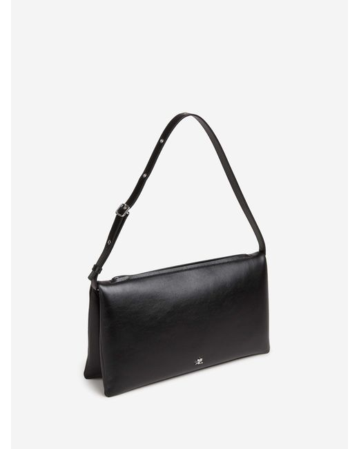 Courreges Black Cuff Leather Bag