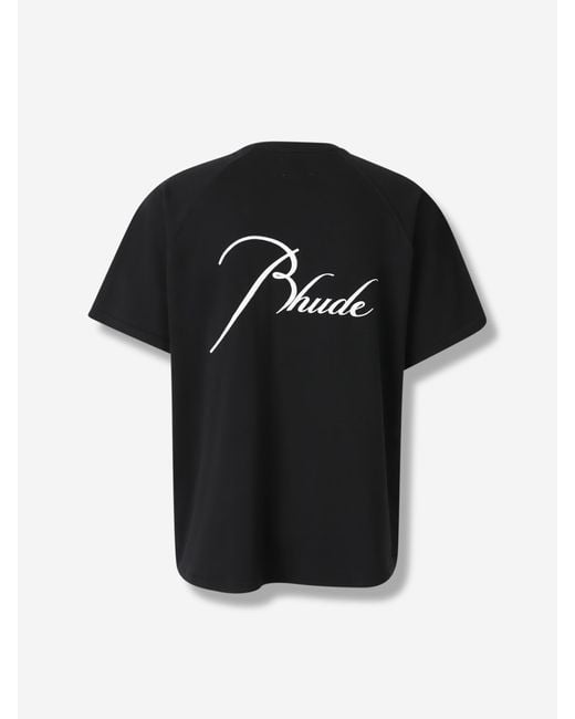 Rhude Rundhals-T-Shirt in Black für Herren