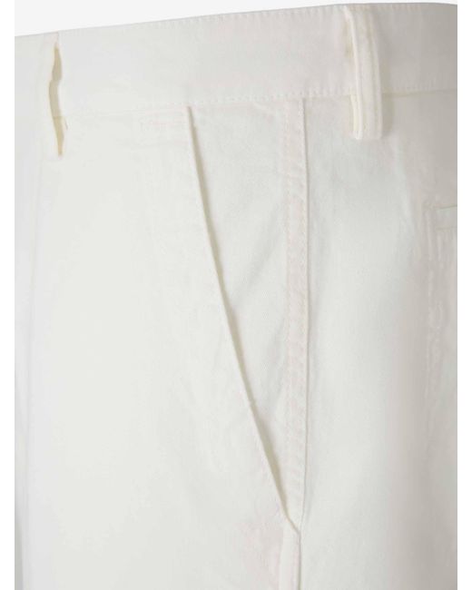 Canali White Bermudas for men