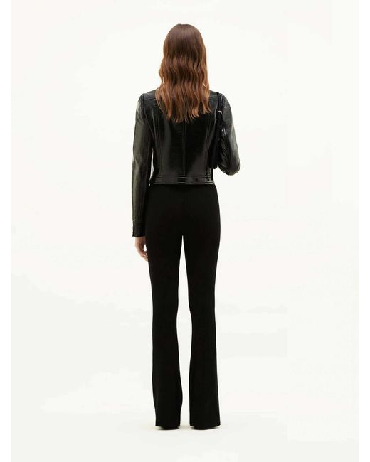 Courreges Black Vinyl Biker Jacket