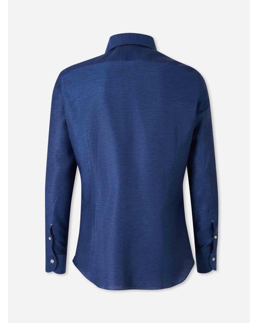 Camicia Semplice di Santa Eulalia in Blue da Uomo