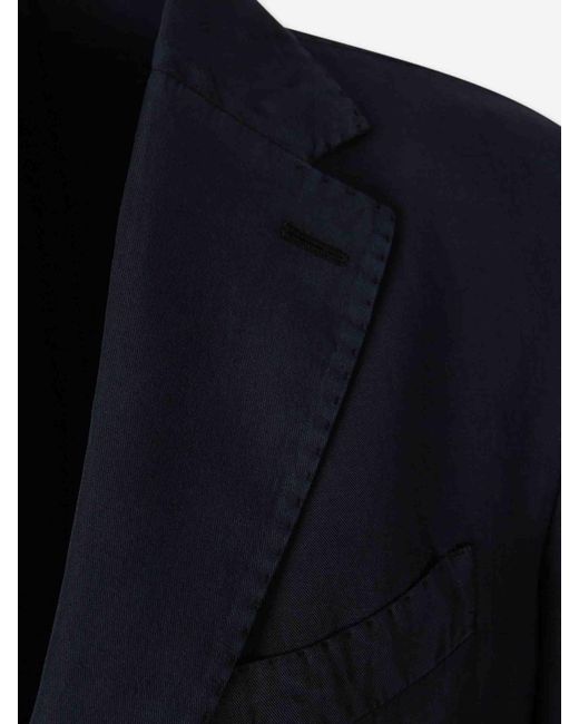 Santa Eulalia Blue Blazer Straight Smooth for men