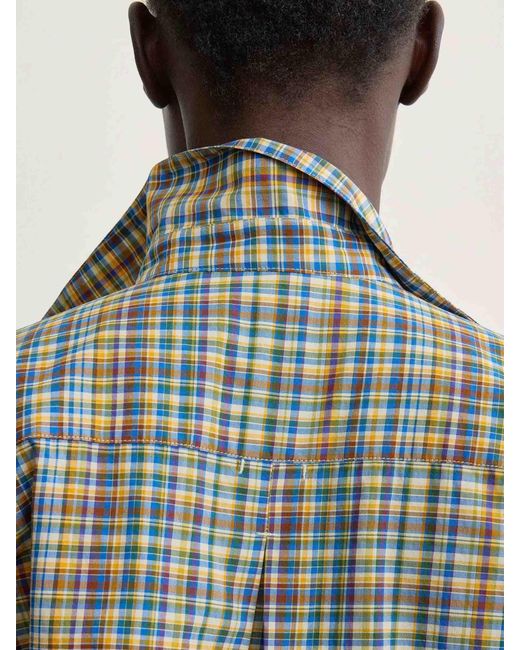 Totême Gray Plaid Print Shirt