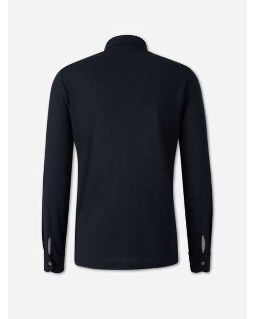 Zanone Blue Long Sleeve Shirt for men