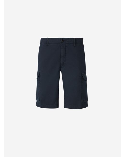 Bermudas Cargo Algodón di Incotex in Blue da Uomo