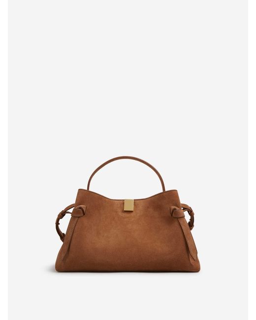 Yuzefi Brown Medium Gyoza Bag