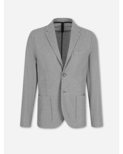Harris Wharf London Gray Blazer Straight Cotton for men
