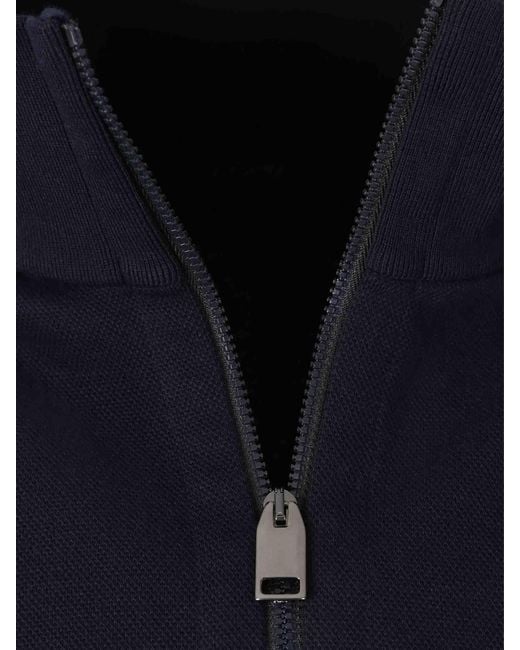 Brioni Blue Wool Sweater for men