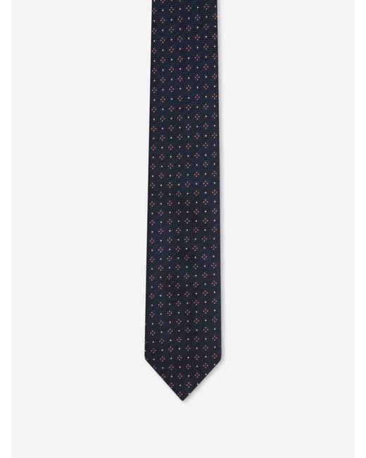 Bigi por Santa Eulalia Blue Floral Silk Tie for men