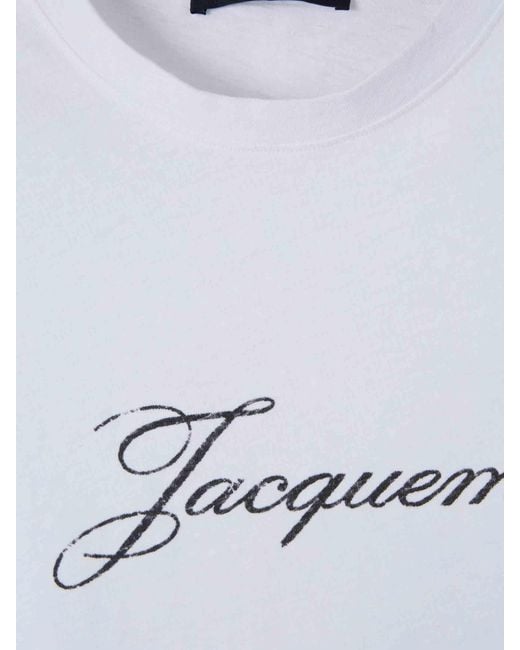 Jacquemus White Short Sleeve T-Shirt for men