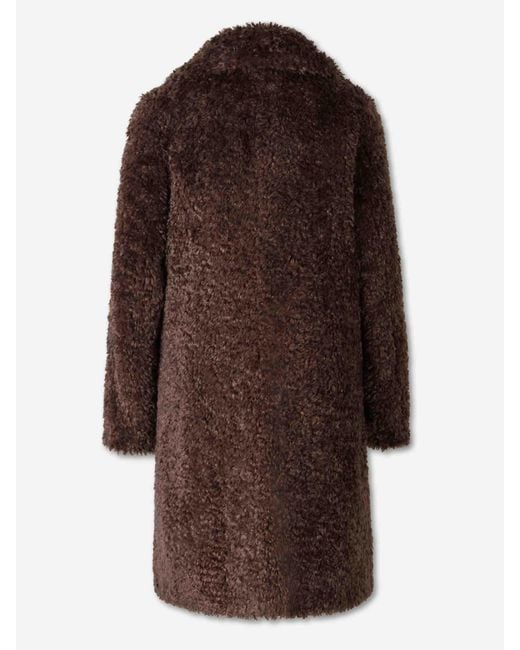 Herno Brown Teddy Coat