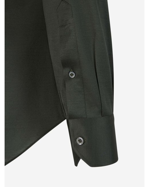 Camisa Micro Punto Fray de hombre de color Black