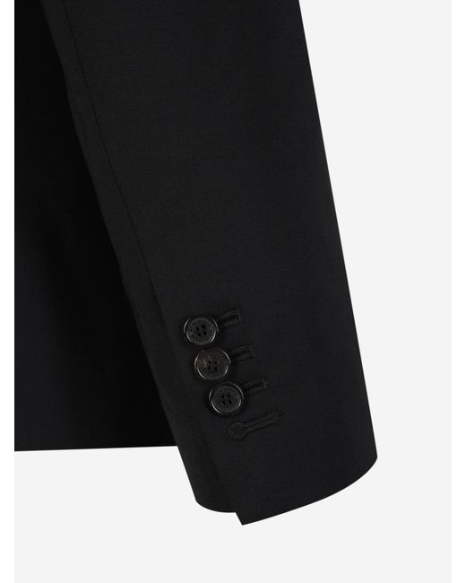 DSquared² Black Plain Wool Suit for men