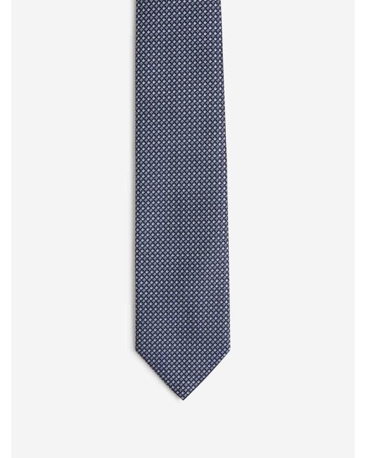 Brioni Blue Textured Tie for men