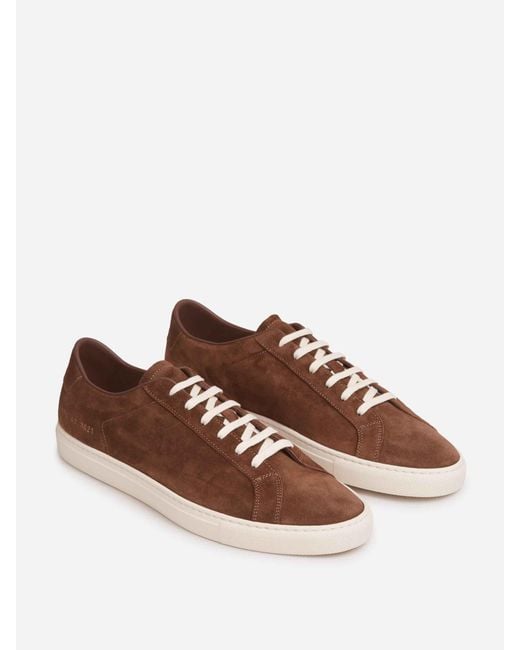 Common Projects Brown Sneakers Achilles Low for men