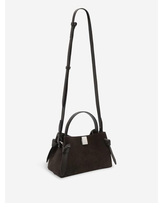 Yuzefi Black Gyoza Suede Bag