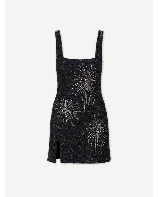 Staud Black Firework Dress