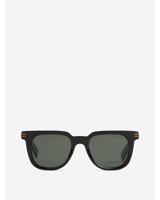 Gafas De Sol Redondas Zegna de hombre de color Gray