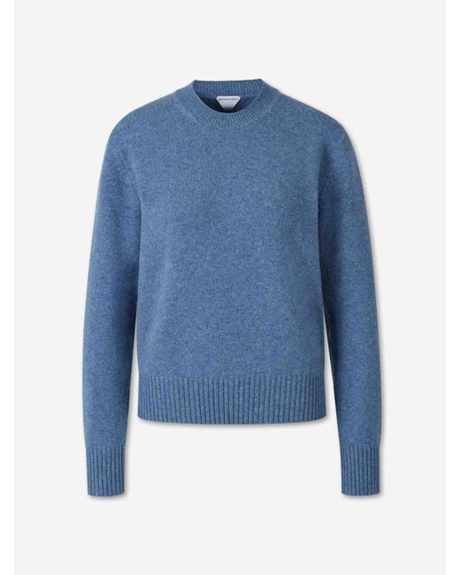 Bottega Veneta Blue Crew Neck Sweater