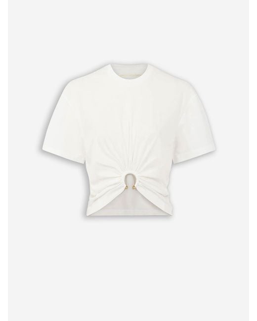 Rabanne White Short Sleeve T-Shirt