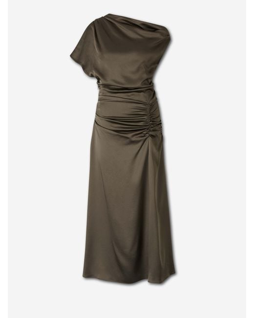 Jonathan Simkhai Green Asymmetrical Midi Dress