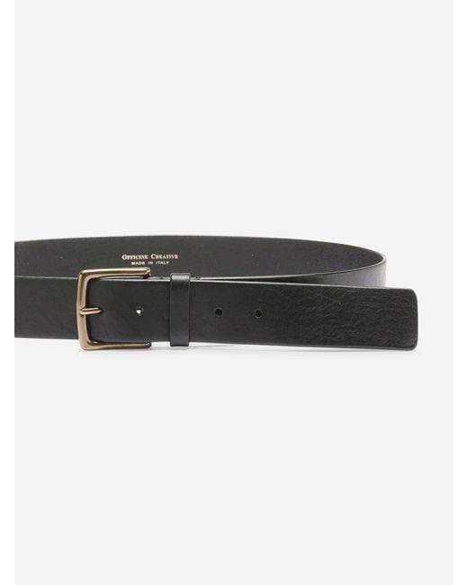 Officine Creative White Oc Strip 22 Belt for men