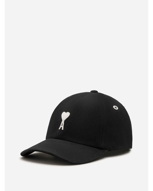 AMI Black Patch Cap for men