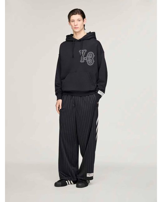 Y-3 Blue Logo Hoodie for men