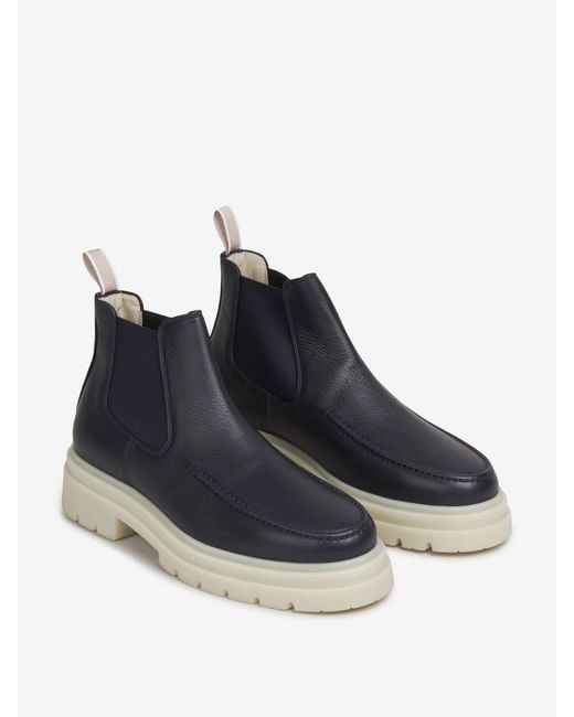 Aurélien Blue Chelsea Snow Boots for men