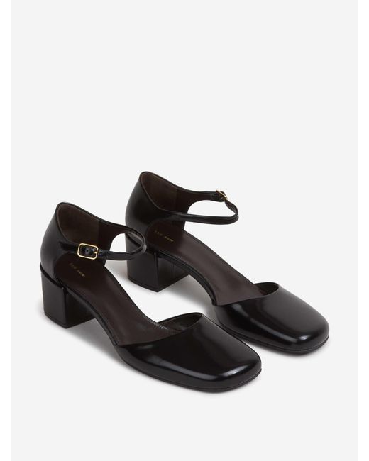 The Row White Penelope Buckle Shoes