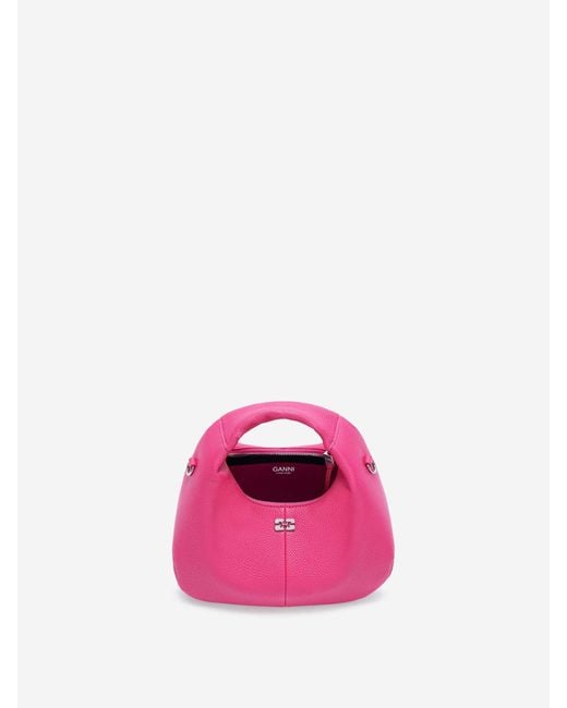 Ganni Pink Boho Mini Bag