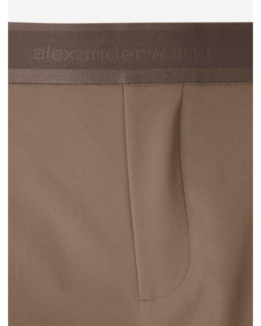 Alexander Wang Natural Wide Leg Trousers