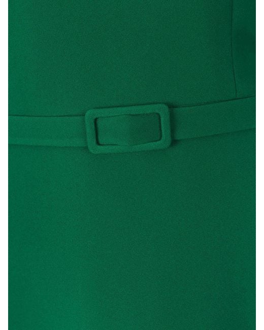 Safiyaa Green Maxi Flared Dress