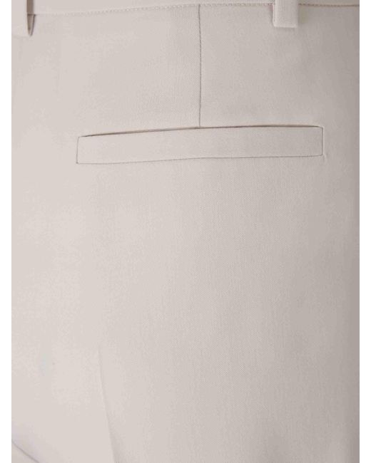 Pantaloni Elasticizzati Formali di Herno in White