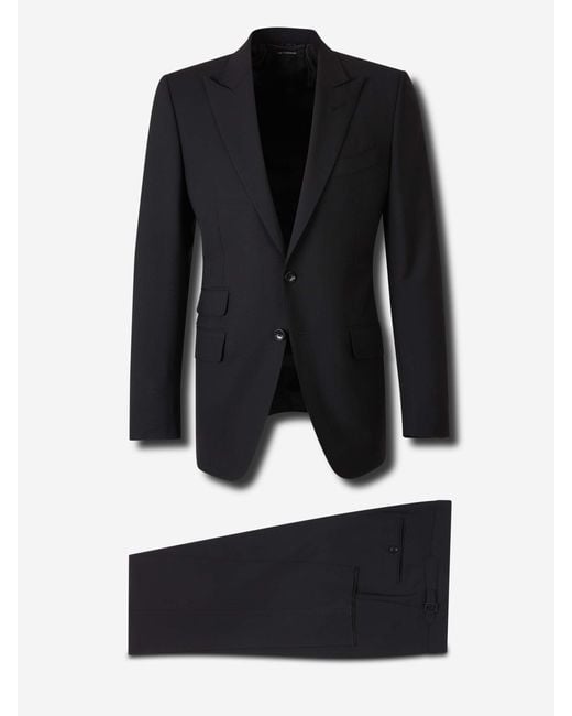 Tom Ford Black O'Connor Straight Suit for men