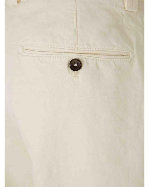 Santa Eulalia Natural Linen Chino Trousers for men