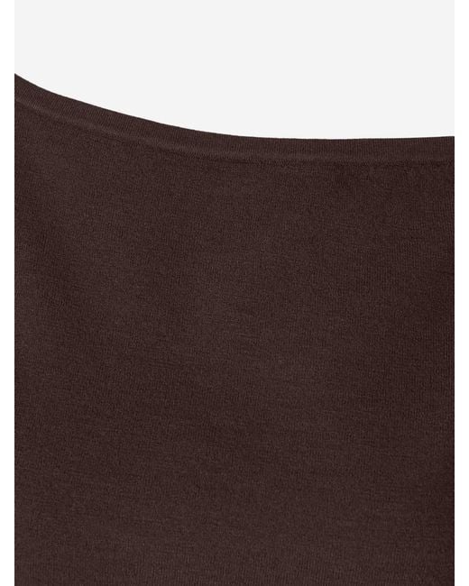 Jonathan Simkhai Brown Lavina Fine Jersey