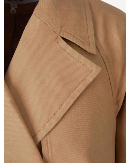 Veronica Beard Natural Lazaro Short Trench Coat
