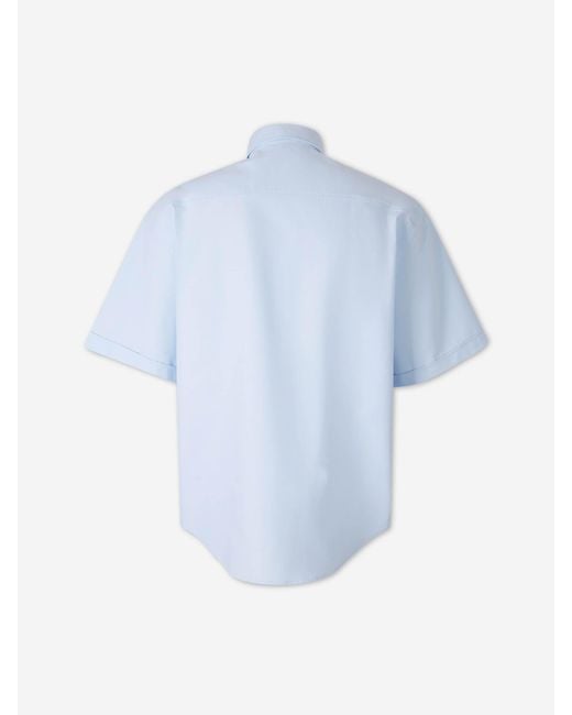 AMI Blue Casual Cotton Shirt for men