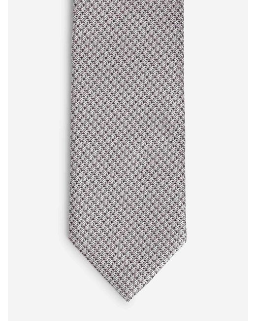 Tom Ford Gray Textured Silk Tie for men