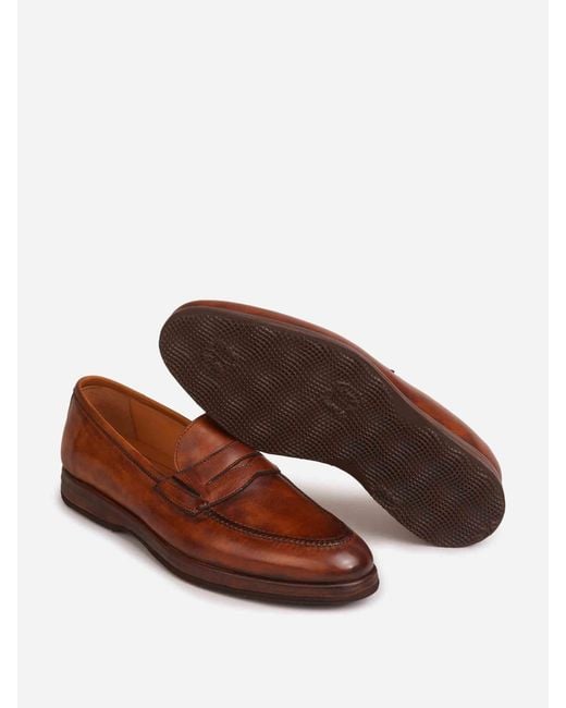 Bontoni Brown Prince Welt Moccasin for men