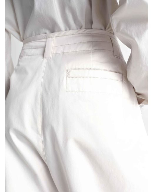 Bermudas Capri Balloon Lemaire de color White