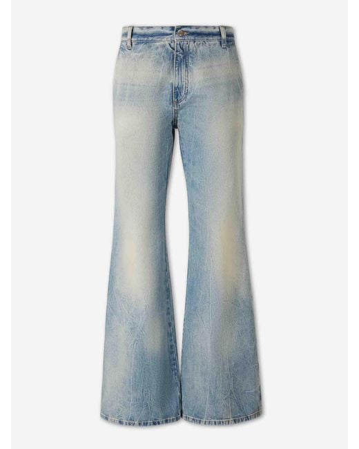 Amiri Blue Wide Straight Jeans for men