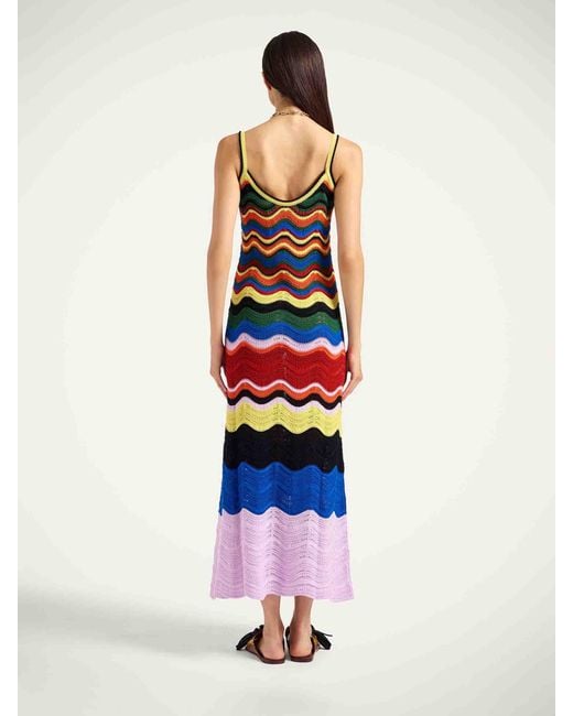 LaDoubleJ White Chevron Knit Sundress