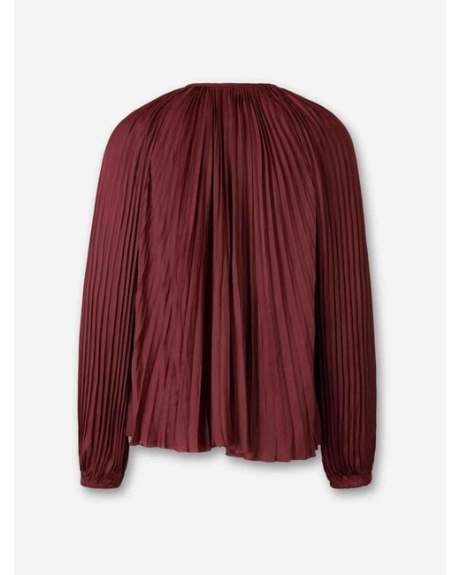 Ulla Johnson Red Bluse Electra
