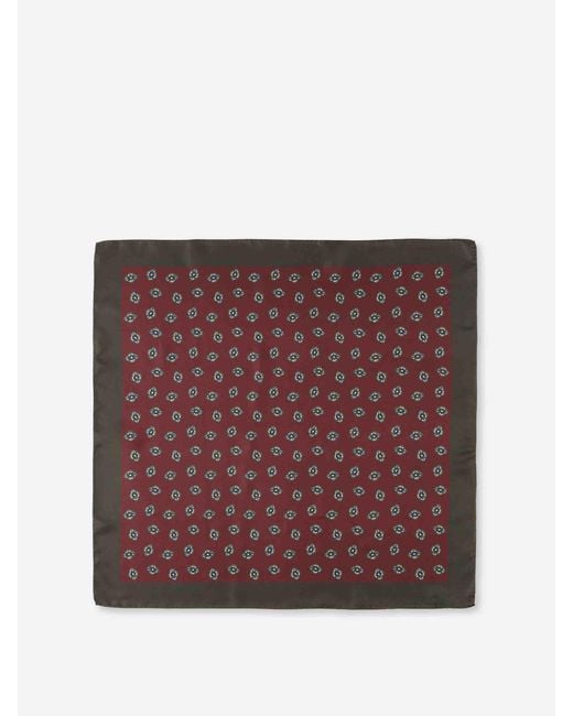 Santa Eulalia Purple Printed Scarf for men