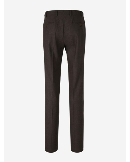 Marco Pescarolo Cashmere Tailored Trousers in Black for Men | Lyst