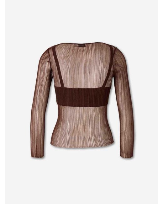 Jonathan Simkhai Brown Top Leonie