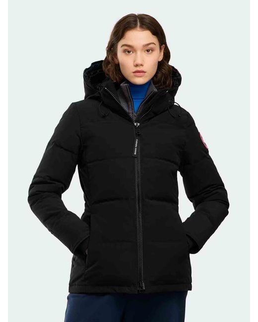 Canada Goose Black Short Hooded Down Jacket